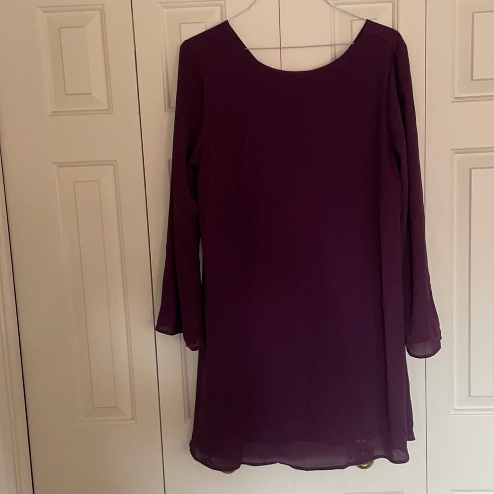 Purple Pinkblush long sleeve dress